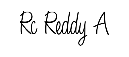 Transform the name Rc Reddy A into a signature masterpiece using Angelique-Rose-font-FFP font. Ideal for photographers, artists, and creators looking for watermarks. Rc Reddy A signature style 5 images and pictures png
