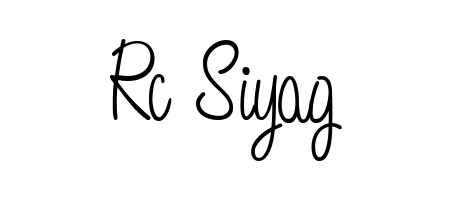 Try this chic Rc Siyag handwritten sign style. Using Angelique-Rose-font-FFP font elements, it gives your name a sleek, memorable identity. Rc Siyag signature style 5 images and pictures png