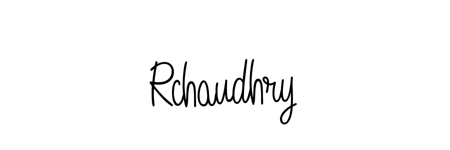 Create a beautiful signature design for name Rchaudhry. With this signature (Angelique-Rose-font-FFP) fonts, you can make a handwritten signature for free. Rchaudhry signature style 5 images and pictures png