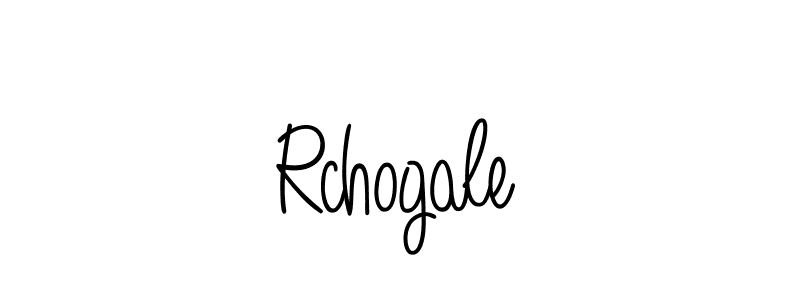 Use a signature maker to create a handwritten signature online. With this signature software, you can design (Angelique-Rose-font-FFP) your own signature for name Rchogale. Rchogale signature style 5 images and pictures png