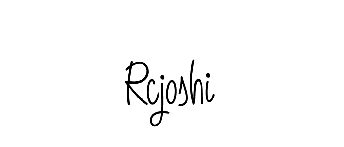 How to make Rcjoshi signature? Angelique-Rose-font-FFP is a professional autograph style. Create handwritten signature for Rcjoshi name. Rcjoshi signature style 5 images and pictures png