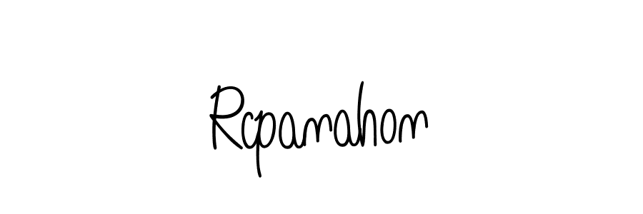 Use a signature maker to create a handwritten signature online. With this signature software, you can design (Angelique-Rose-font-FFP) your own signature for name Rcpanahon. Rcpanahon signature style 5 images and pictures png