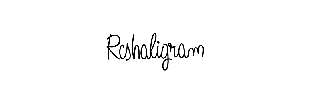 Make a beautiful signature design for name Rcshaligram. With this signature (Angelique-Rose-font-FFP) style, you can create a handwritten signature for free. Rcshaligram signature style 5 images and pictures png