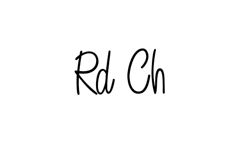 Design your own signature with our free online signature maker. With this signature software, you can create a handwritten (Angelique-Rose-font-FFP) signature for name Rd Ch. Rd Ch signature style 5 images and pictures png