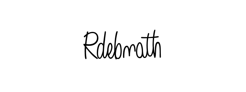You should practise on your own different ways (Angelique-Rose-font-FFP) to write your name (Rdebnath) in signature. don't let someone else do it for you. Rdebnath signature style 5 images and pictures png