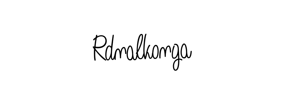 Create a beautiful signature design for name Rdnalkonga. With this signature (Angelique-Rose-font-FFP) fonts, you can make a handwritten signature for free. Rdnalkonga signature style 5 images and pictures png