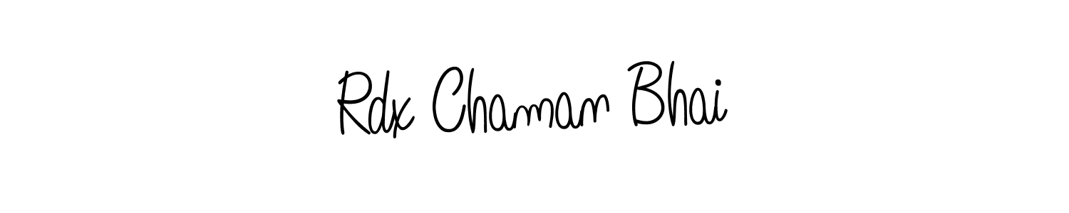 How to make Rdx Chaman Bhai signature? Angelique-Rose-font-FFP is a professional autograph style. Create handwritten signature for Rdx Chaman Bhai name. Rdx Chaman Bhai signature style 5 images and pictures png