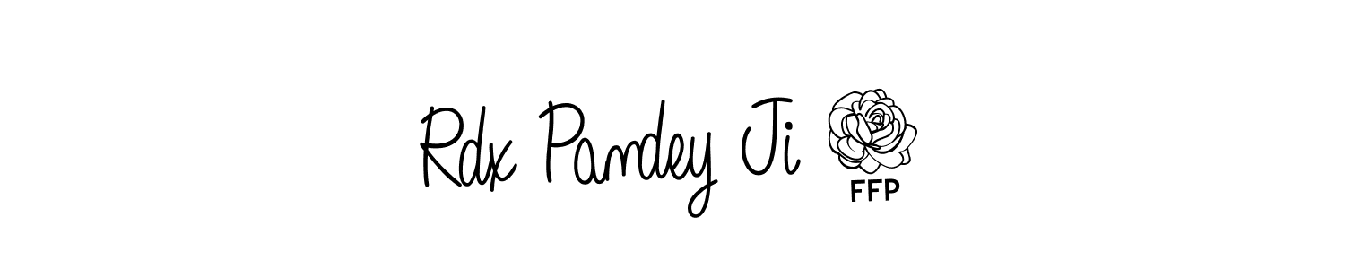 Use a signature maker to create a handwritten signature online. With this signature software, you can design (Angelique-Rose-font-FFP) your own signature for name Rdx Pandey Ji 6. Rdx Pandey Ji 6 signature style 5 images and pictures png