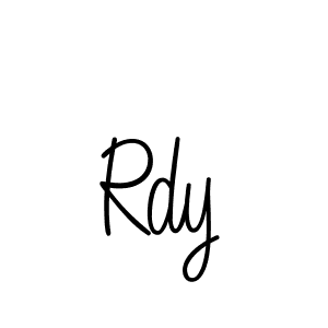 You should practise on your own different ways (Angelique-Rose-font-FFP) to write your name (Rdy) in signature. don't let someone else do it for you. Rdy signature style 5 images and pictures png