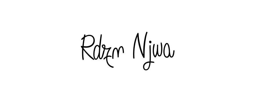 How to make Rdzn Njwa name signature. Use Angelique-Rose-font-FFP style for creating short signs online. This is the latest handwritten sign. Rdzn Njwa signature style 5 images and pictures png