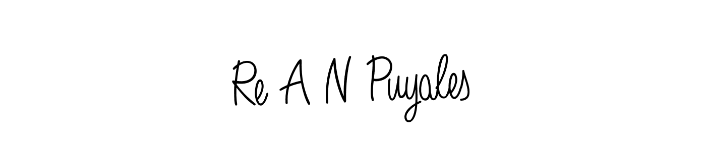 Best and Professional Signature Style for Re A N Puyales. Angelique-Rose-font-FFP Best Signature Style Collection. Re A N Puyales signature style 5 images and pictures png