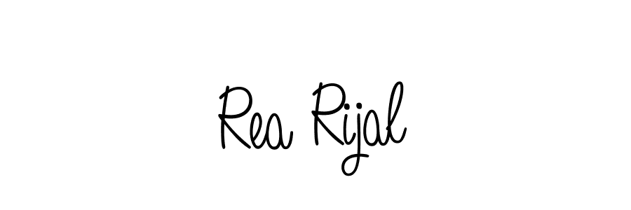 Best and Professional Signature Style for Rea Rijal. Angelique-Rose-font-FFP Best Signature Style Collection. Rea Rijal signature style 5 images and pictures png