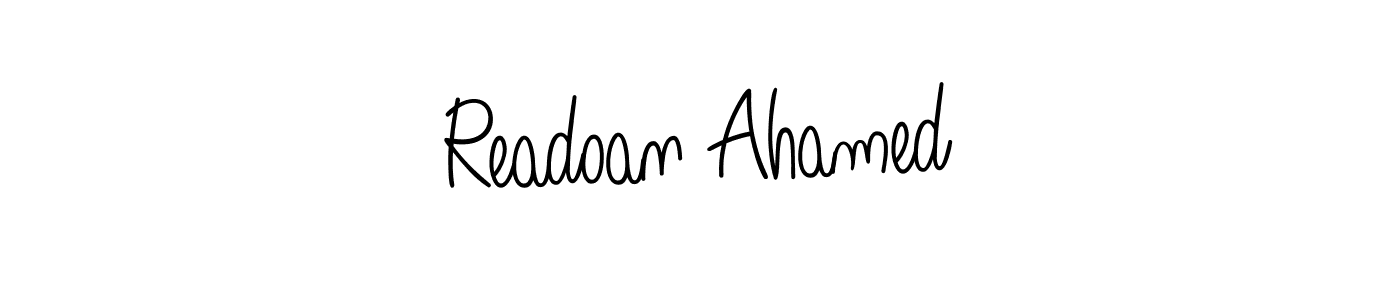 How to make Readoan Ahamed signature? Angelique-Rose-font-FFP is a professional autograph style. Create handwritten signature for Readoan Ahamed name. Readoan Ahamed signature style 5 images and pictures png