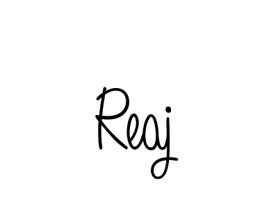 Create a beautiful signature design for name Reaj. With this signature (Angelique-Rose-font-FFP) fonts, you can make a handwritten signature for free. Reaj signature style 5 images and pictures png