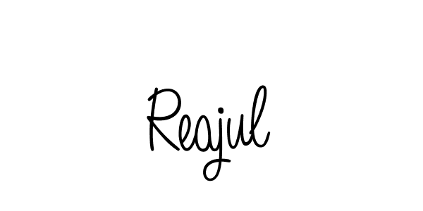 Reajul stylish signature style. Best Handwritten Sign (Angelique-Rose-font-FFP) for my name. Handwritten Signature Collection Ideas for my name Reajul. Reajul signature style 5 images and pictures png