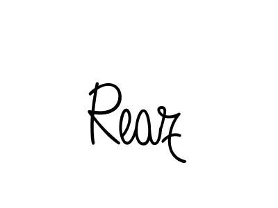 You should practise on your own different ways (Angelique-Rose-font-FFP) to write your name (Reaz) in signature. don't let someone else do it for you. Reaz signature style 5 images and pictures png