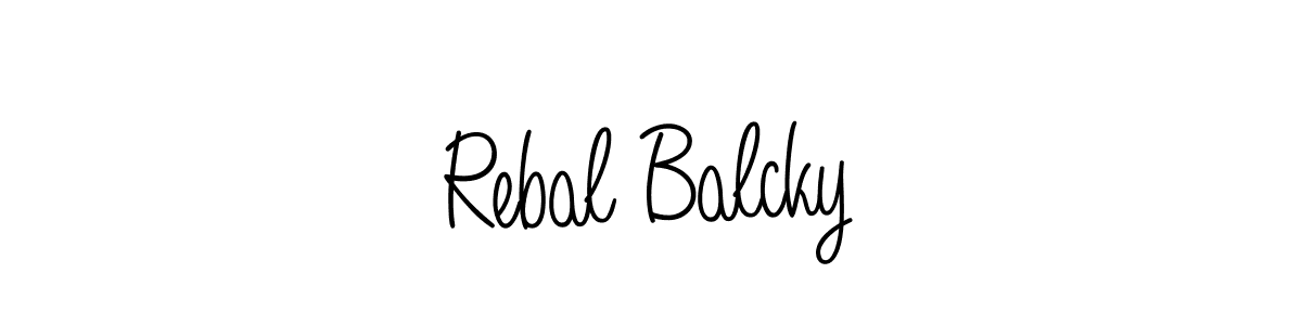 How to Draw Rebal Balcky signature style? Angelique-Rose-font-FFP is a latest design signature styles for name Rebal Balcky. Rebal Balcky signature style 5 images and pictures png