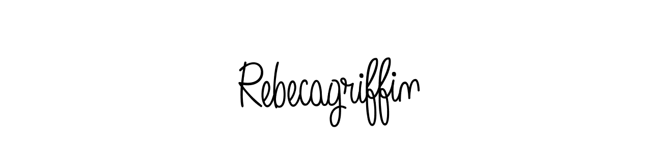 How to make Rebecagriffin name signature. Use Angelique-Rose-font-FFP style for creating short signs online. This is the latest handwritten sign. Rebecagriffin signature style 5 images and pictures png