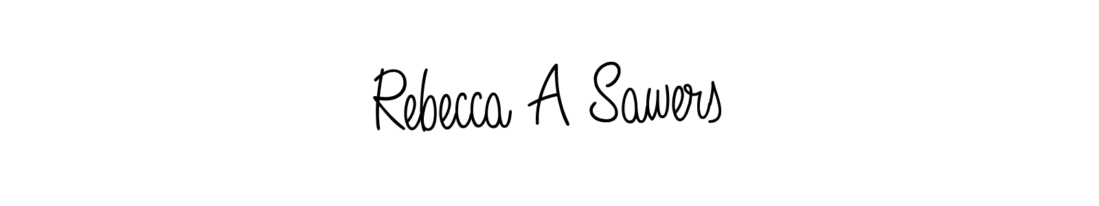 Make a short Rebecca A Sawers signature style. Manage your documents anywhere anytime using Angelique-Rose-font-FFP. Create and add eSignatures, submit forms, share and send files easily. Rebecca A Sawers signature style 5 images and pictures png