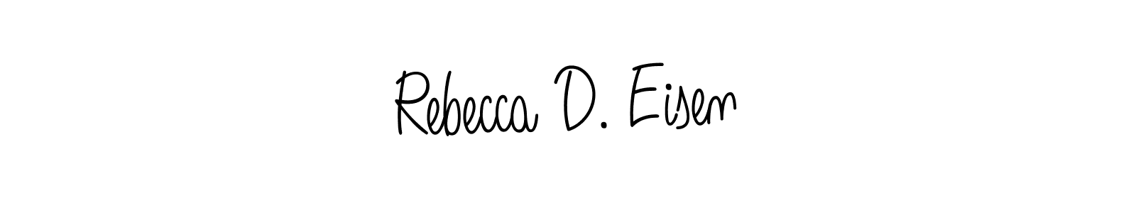 Similarly Angelique-Rose-font-FFP is the best handwritten signature design. Signature creator online .You can use it as an online autograph creator for name Rebecca D. Eisen. Rebecca D. Eisen signature style 5 images and pictures png