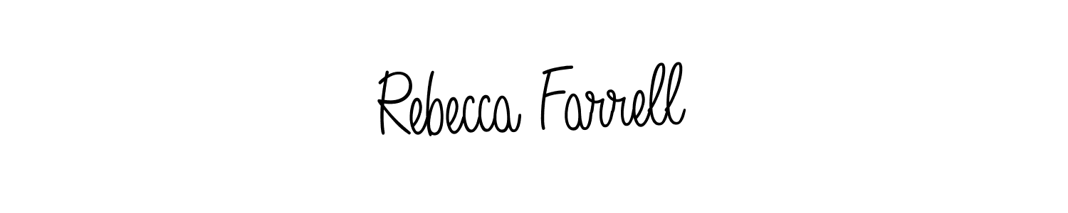 This is the best signature style for the Rebecca Farrell name. Also you like these signature font (Angelique-Rose-font-FFP). Mix name signature. Rebecca Farrell signature style 5 images and pictures png