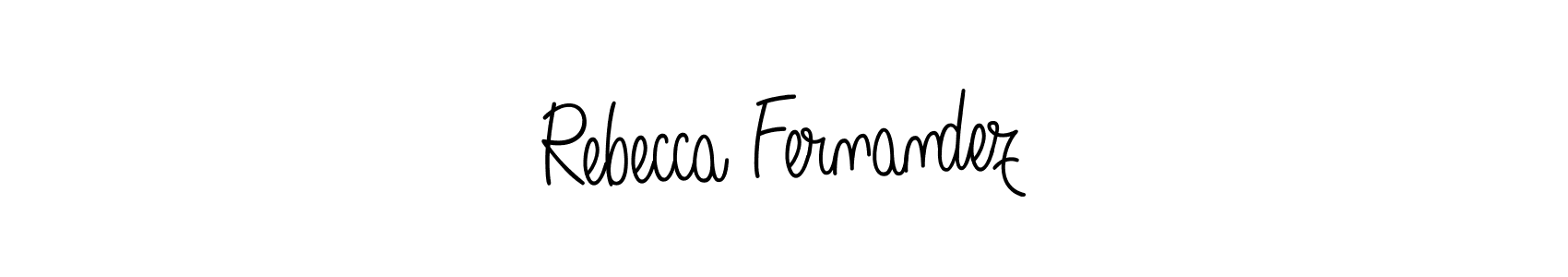 Use a signature maker to create a handwritten signature online. With this signature software, you can design (Angelique-Rose-font-FFP) your own signature for name Rebecca Fernandez. Rebecca Fernandez signature style 5 images and pictures png