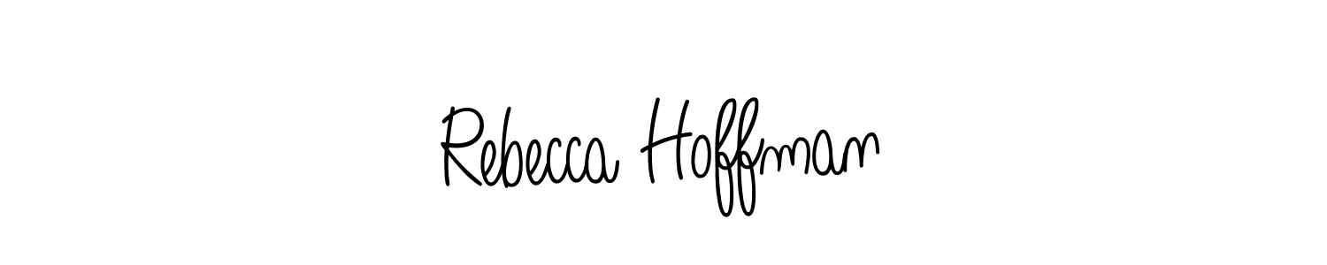 The best way (Angelique-Rose-font-FFP) to make a short signature is to pick only two or three words in your name. The name Rebecca Hoffman include a total of six letters. For converting this name. Rebecca Hoffman signature style 5 images and pictures png