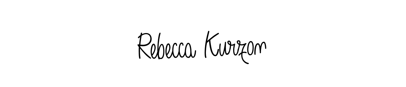 Use a signature maker to create a handwritten signature online. With this signature software, you can design (Angelique-Rose-font-FFP) your own signature for name Rebecca Kurzon. Rebecca Kurzon signature style 5 images and pictures png