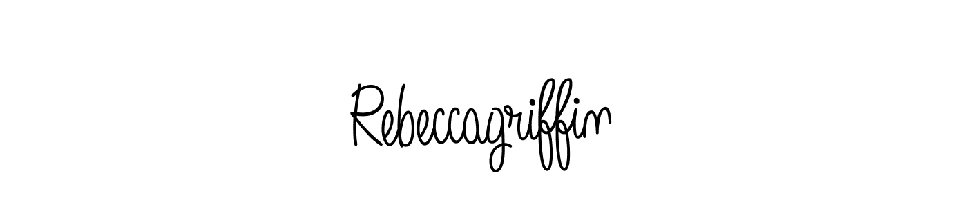 The best way (Angelique-Rose-font-FFP) to make a short signature is to pick only two or three words in your name. The name Rebeccagriffin include a total of six letters. For converting this name. Rebeccagriffin signature style 5 images and pictures png