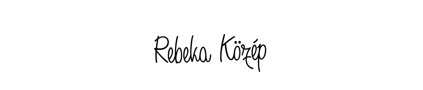 if you are searching for the best signature style for your name Rebeka Közép. so please give up your signature search. here we have designed multiple signature styles  using Angelique-Rose-font-FFP. Rebeka Közép signature style 5 images and pictures png