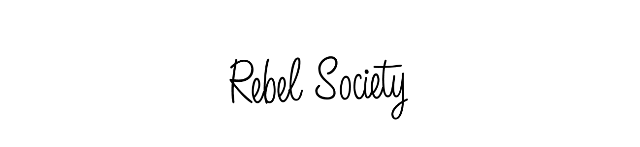 Once you've used our free online signature maker to create your best signature Angelique-Rose-font-FFP style, it's time to enjoy all of the benefits that Rebel Society name signing documents. Rebel Society signature style 5 images and pictures png