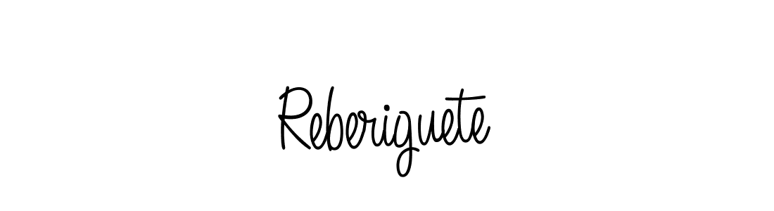 Design your own signature with our free online signature maker. With this signature software, you can create a handwritten (Angelique-Rose-font-FFP) signature for name Reberiguete. Reberiguete signature style 5 images and pictures png