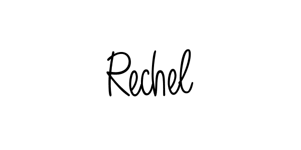 Create a beautiful signature design for name Rechel. With this signature (Angelique-Rose-font-FFP) fonts, you can make a handwritten signature for free. Rechel signature style 5 images and pictures png