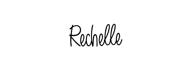 Angelique-Rose-font-FFP is a professional signature style that is perfect for those who want to add a touch of class to their signature. It is also a great choice for those who want to make their signature more unique. Get Rechelle name to fancy signature for free. Rechelle signature style 5 images and pictures png