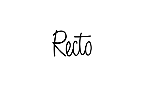 Make a beautiful signature design for name Recto. Use this online signature maker to create a handwritten signature for free. Recto signature style 5 images and pictures png
