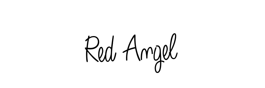 Use a signature maker to create a handwritten signature online. With this signature software, you can design (Angelique-Rose-font-FFP) your own signature for name Red Angel. Red Angel signature style 5 images and pictures png