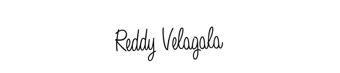 Use a signature maker to create a handwritten signature online. With this signature software, you can design (Angelique-Rose-font-FFP) your own signature for name Reddy Velagala. Reddy Velagala signature style 5 images and pictures png