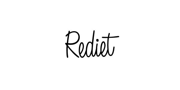 Make a beautiful signature design for name Rediet. With this signature (Angelique-Rose-font-FFP) style, you can create a handwritten signature for free. Rediet signature style 5 images and pictures png