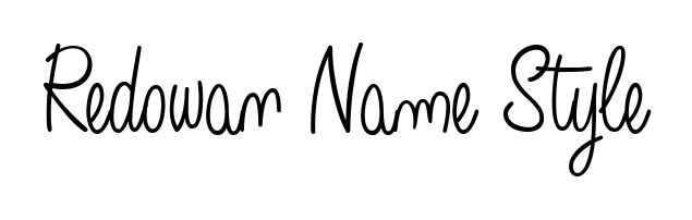 Personalize your online presence with Redowan Name Style signature rendered in elegant Angelique-Rose-font-FFP font. Great for website footers and blogs. Redowan Name Style signature style 5 images and pictures png