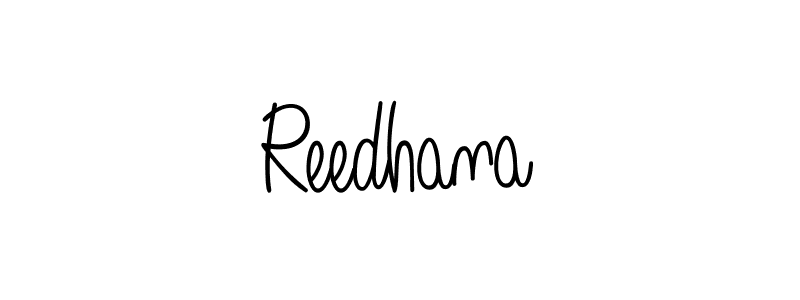 How to make Reedhana name signature. Use Angelique-Rose-font-FFP style for creating short signs online. This is the latest handwritten sign. Reedhana signature style 5 images and pictures png