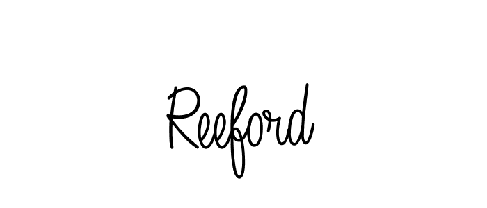 Use a signature maker to create a handwritten signature online. With this signature software, you can design (Angelique-Rose-font-FFP) your own signature for name Reeford. Reeford signature style 5 images and pictures png