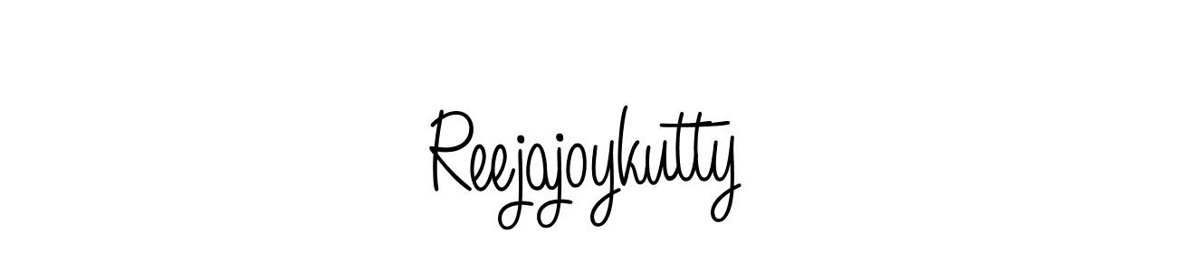 How to Draw Reejajoykutty signature style? Angelique-Rose-font-FFP is a latest design signature styles for name Reejajoykutty. Reejajoykutty signature style 5 images and pictures png