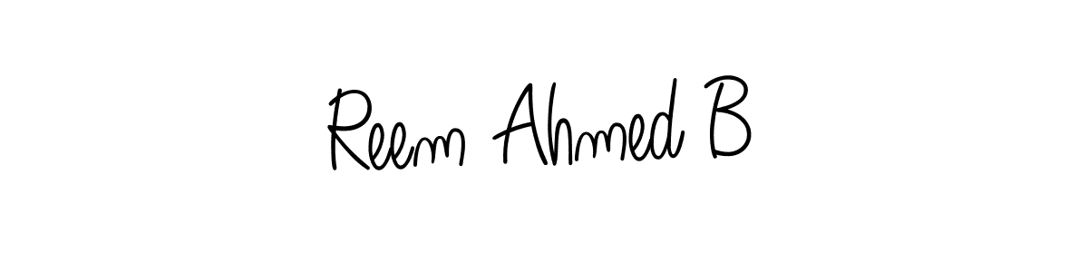 Angelique-Rose-font-FFP is a professional signature style that is perfect for those who want to add a touch of class to their signature. It is also a great choice for those who want to make their signature more unique. Get Reem Ahmed B name to fancy signature for free. Reem Ahmed B signature style 5 images and pictures png