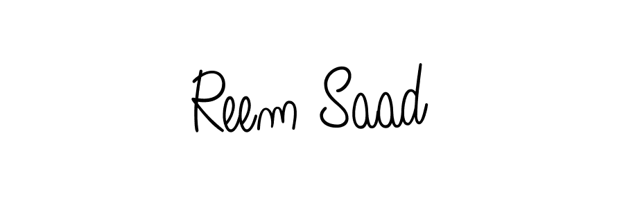 How to make Reem Saad signature? Angelique-Rose-font-FFP is a professional autograph style. Create handwritten signature for Reem Saad name. Reem Saad signature style 5 images and pictures png