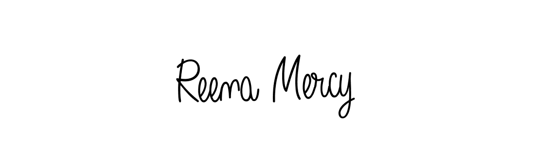 Design your own signature with our free online signature maker. With this signature software, you can create a handwritten (Angelique-Rose-font-FFP) signature for name Reena Mercy. Reena Mercy signature style 5 images and pictures png