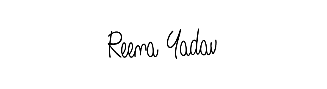 Make a beautiful signature design for name Reena Yadav. Use this online signature maker to create a handwritten signature for free. Reena Yadav signature style 5 images and pictures png