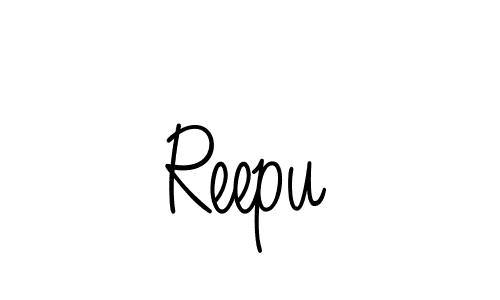 Make a beautiful signature design for name Reepu. With this signature (Angelique-Rose-font-FFP) style, you can create a handwritten signature for free. Reepu signature style 5 images and pictures png