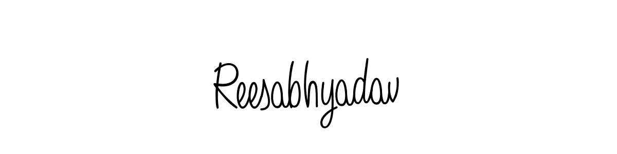Check out images of Autograph of Reesabhyadav name. Actor Reesabhyadav Signature Style. Angelique-Rose-font-FFP is a professional sign style online. Reesabhyadav signature style 5 images and pictures png