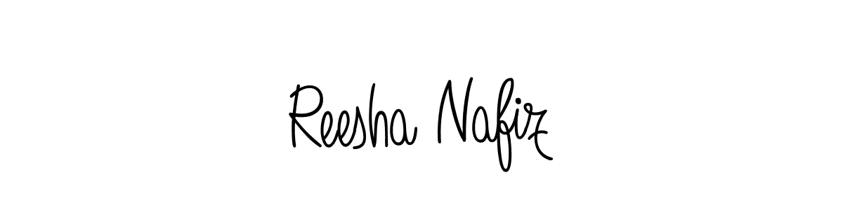 How to make Reesha Nafiz name signature. Use Angelique-Rose-font-FFP style for creating short signs online. This is the latest handwritten sign. Reesha Nafiz signature style 5 images and pictures png