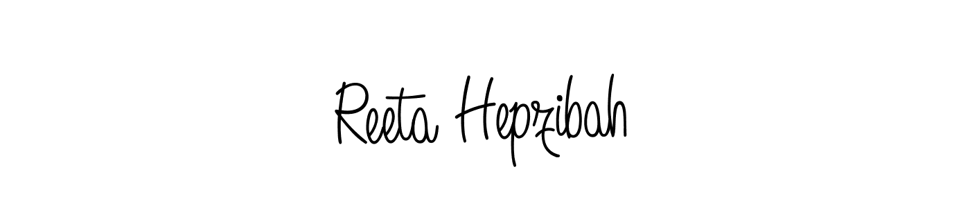 Reeta Hepzibah stylish signature style. Best Handwritten Sign (Angelique-Rose-font-FFP) for my name. Handwritten Signature Collection Ideas for my name Reeta Hepzibah. Reeta Hepzibah signature style 5 images and pictures png